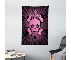 Skull Grunge Pop Art Tapestry