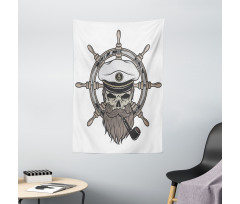 Captain Pirate Skeleton Tapestry