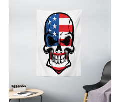 Scary Skull Art Tapestry