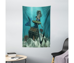 Ocean Mythical Pirate Tapestry