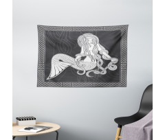 Retro Celtic Borders Wide Tapestry