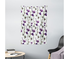 Wild Orchid Bloom Tapestry