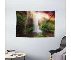 Sunset Sky in Iceland Wide Tapestry