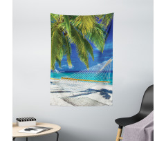 Sandy Palm Coconut Sea Tapestry