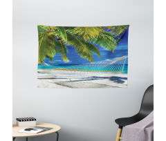 Sandy Palm Coconut Sea Wide Tapestry
