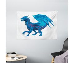 Wild Creature with Wings Wide Tapestry