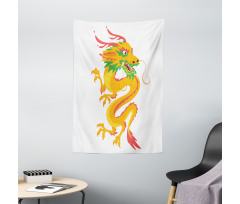 Fierce Animal Cartoon Design Tapestry