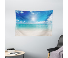 Sky and Tropical Sea Wide Tapestry
