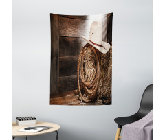 Wooden Folk Robe Hat Tapestry