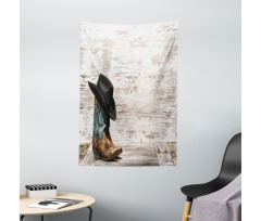 Rodeo Cowboy Grunge Hat Tapestry