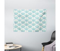 Damask Inspired Pattern Wide Tapestry