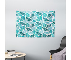 Exotic Tropical Leaves Art Wide Tapestry