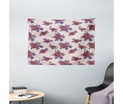 Grown Peony Flowers Bloom Wide Tapestry