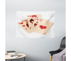 Gambler Queen Wide Tapestry