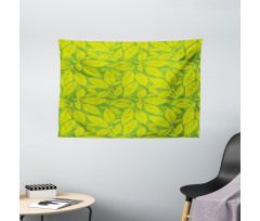 Nature Eco Art Leaves Wide Tapestry