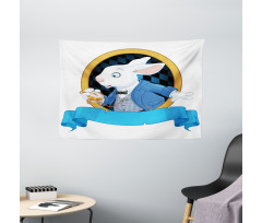Rabbit Bunny Wide Tapestry