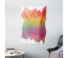 Retro Rainbow Colors Poly Tapestry