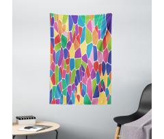 Irregular Colorful Cells Tapestry