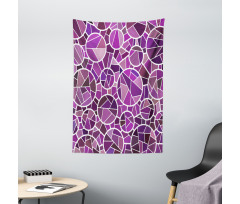 Purple Color Palette Motif Tapestry