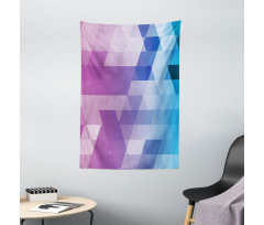 Fuchsia and Aqua Tones Art Tapestry