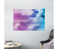 Fuchsia and Aqua Tones Art Wide Tapestry