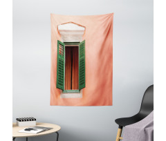 Old Retro House Shutters Tapestry