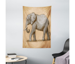 Sketch Art Animal Tapestry