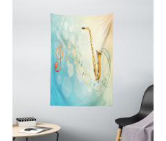 Musical Notes Vibes Tapestry