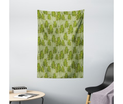 Forest Scene of Trees Art Tapestry