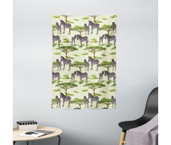 Wildlife Animals in a Forest Tapestry