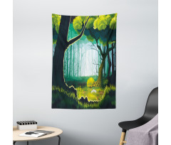 Forest View Outdoor Scene Tapestry