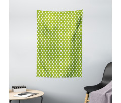 Polka Dots in Retro Style Tapestry