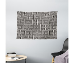 Ornamental Stripes Art Wide Tapestry