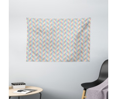 Diagonal Colorful Streaks Wide Tapestry