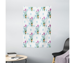 Colorful Spring Time Botany Tapestry