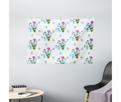 Colorful Spring Time Botany Wide Tapestry