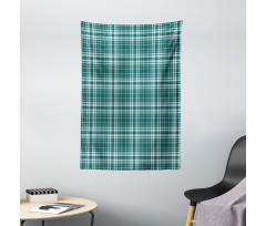 Plaid Inspired Streaks Tapestry