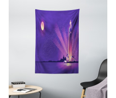 Lighthouse Under Night Tapestry