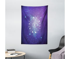 Mystic Eye and Ornaments Art Tapestry