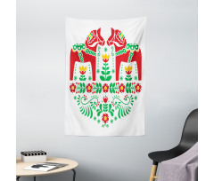 Flora Dala Horse Tapestry