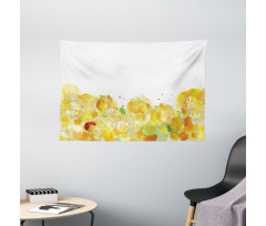 Watercolor Sunflowers Wide Tapestry