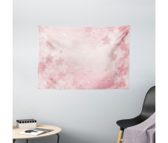 Cherry Blossom Floral Art Wide Tapestry