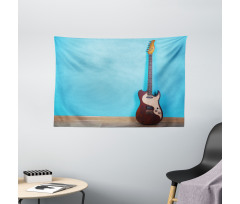 Rock Band Instrument Photo Wide Tapestry