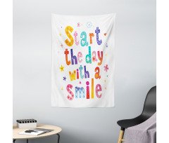 Start the Day with a Smile Tapestry