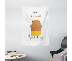 You are Loved and Doodle Bear Tapestry