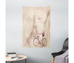 French Eiffel Tower Tapestry