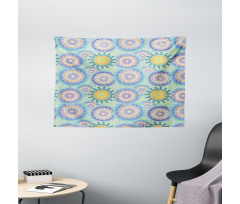 Dreamy Psychedelic Art Wide Tapestry