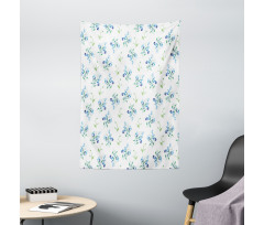 Flowers Forget Me Nots Art Tapestry