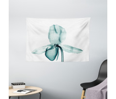 Modern Flower X-Ray Wide Tapestry