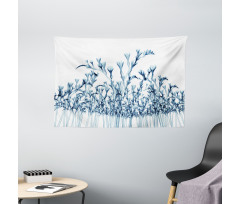 X-Ray Floral Nature Wide Tapestry
